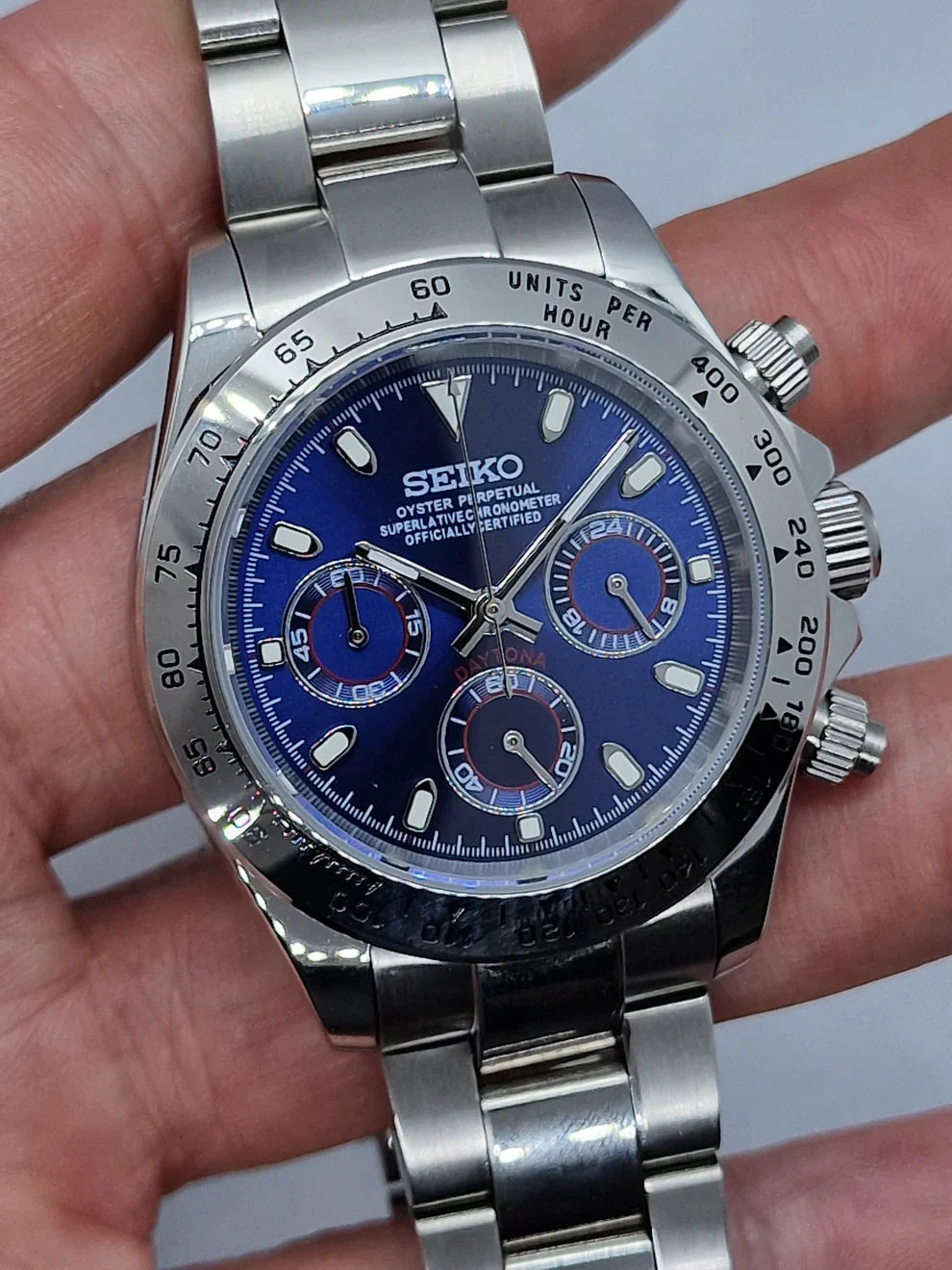 MODÈLE DAYTONA ARGENT BLEU