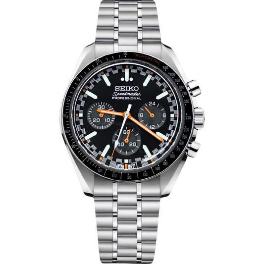 MONTRES DE LUNE NOIR ORANGE